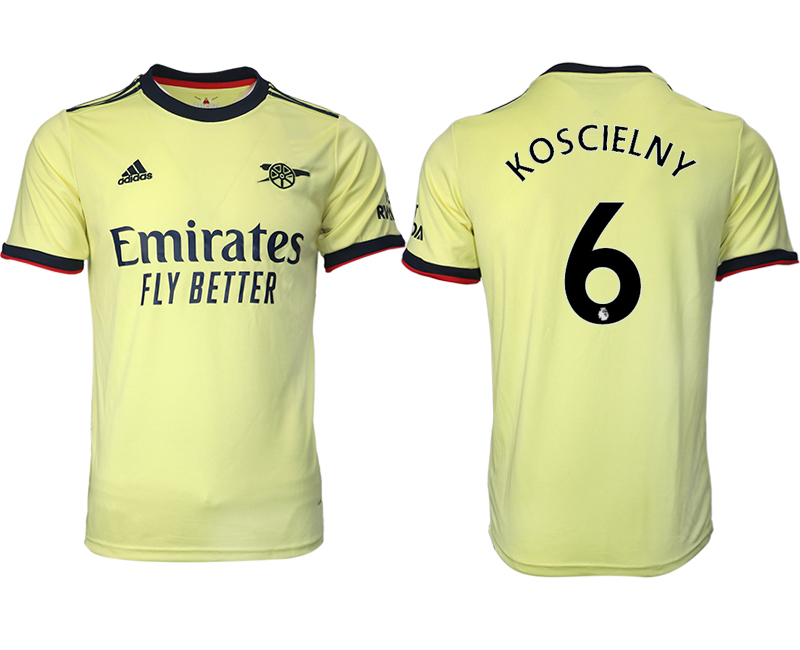 Men 2021-2022 Club Arsenal away aaa version green #6 Soccer Jersey
